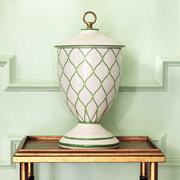 Deane Green Decorative Jar, image 2
