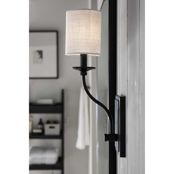 Bonita White and Black Five-Inch One-Light ADA Wall Sconce, image 2