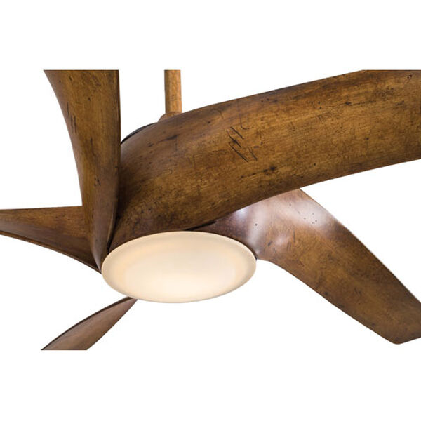 Artemis Distressed Koa Wood 62-Inch LED Ceiling Fan, image 4