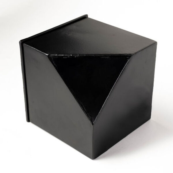 Ralph II Black Metal Cube Table Clock, image 6