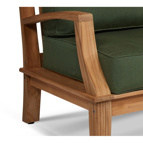 Grande Fern Green Outdoor Club Chair with Sunbrella Fern Cushion, image 4