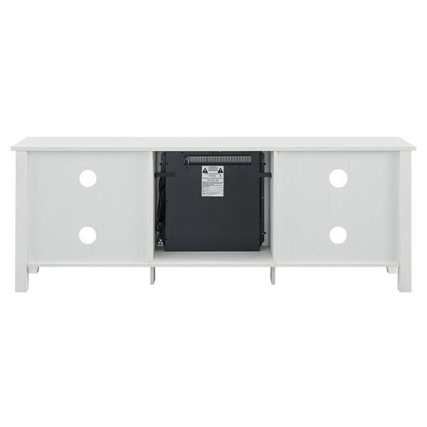 Simple Brushed white TV Cabinet, image 5