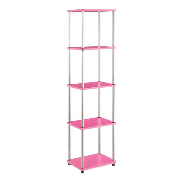 Designs 2 Go Pink Chrome No Tools Five-Tier Tower, image 1