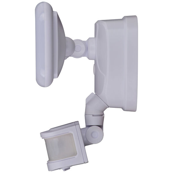 Theta White Two-Light Outdoor Motion Sensor Adjustable Integrated LED Security Flood Light, image 3