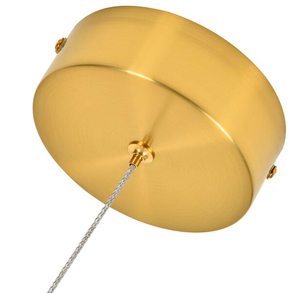 Ferrara Antique Brass Adjustable Integrated LED Pendant, image 6
