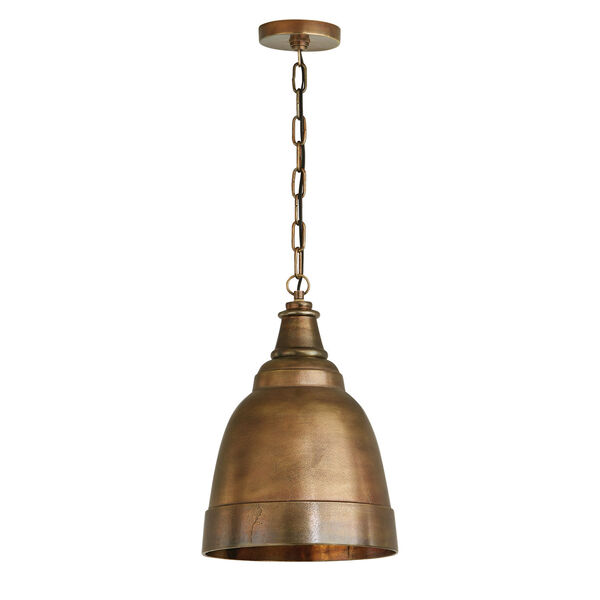 Sedona Oxidized Brass 12-Inch One-Light Pendant, image 1
