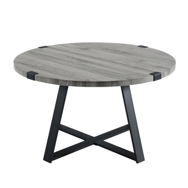 Slate Grey Round Coffee Table, image 2