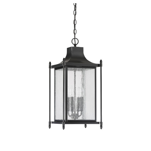 Dunnmore Black Four-Light Outdoor Hanging Lantern, image 2