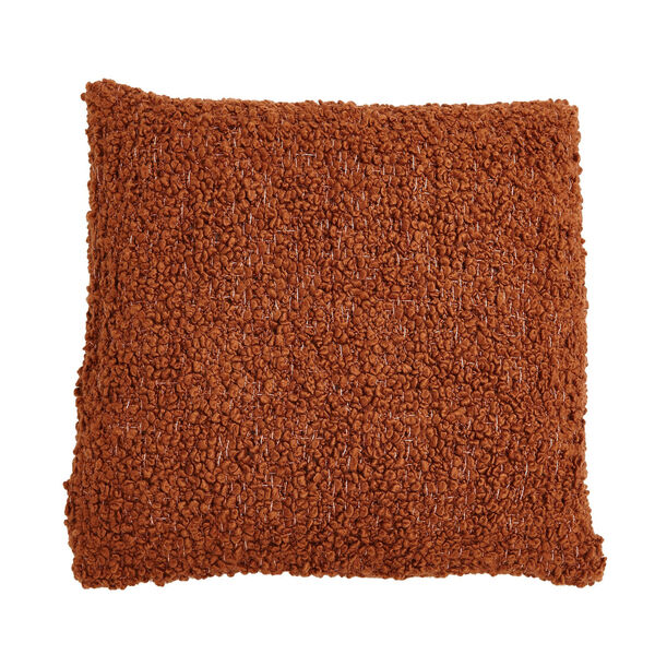 Rust 20 In x 20 In. Textured Boucle Pillow, image 1
