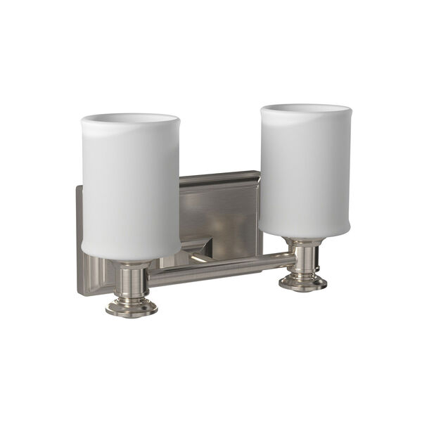 Harbour Point Brushed Nickel Two Light Bath Fixture, image 6