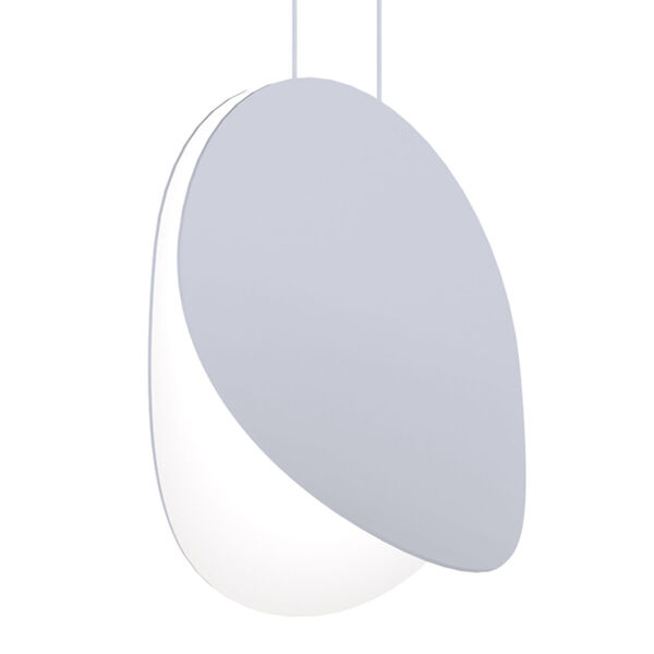 Malibu Discs Dove Gray 14-Inch LED Pendant, image 1