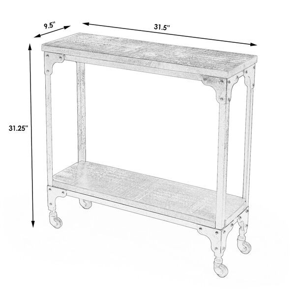 Gandolph Industrial Chic Console Table, image 2