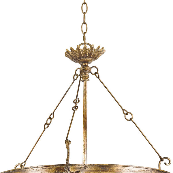 Southern Living New South Black Three-Light Chandelier, image 2