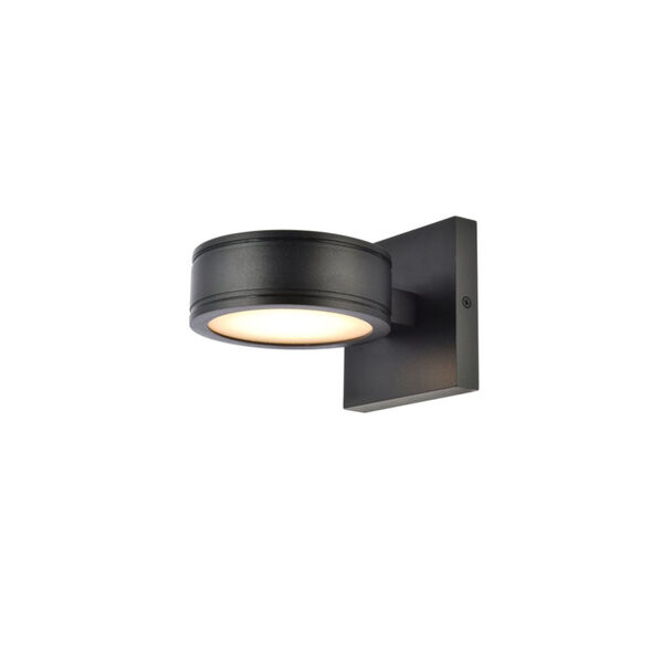 Raine Black 230 Lumens Eight-Light LED Outdoor Wall Sconce, image 2
