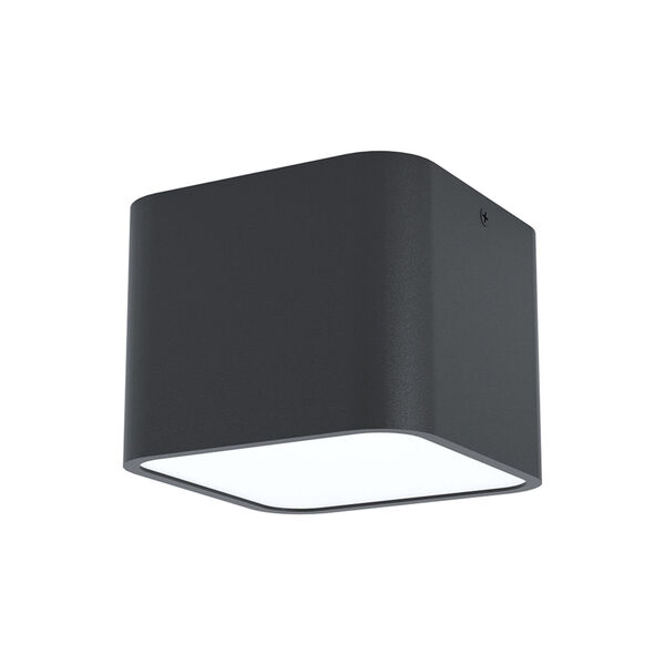 Grimasola Black One-Light Square Ceiling Light, image 1