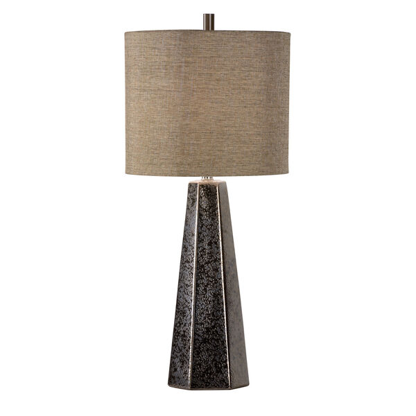 Vietri Textured Bronze Glaze One-Light Table Lamp, image 1