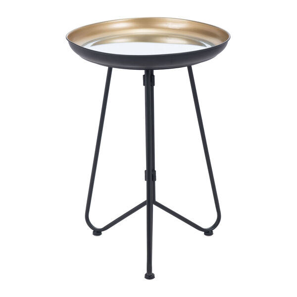 Foley Gold and Black Accent Table, image 3