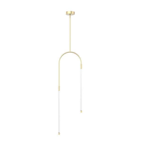 Honour Natural Brass 45-Inch Integrated LED Mini Pendant, image 1