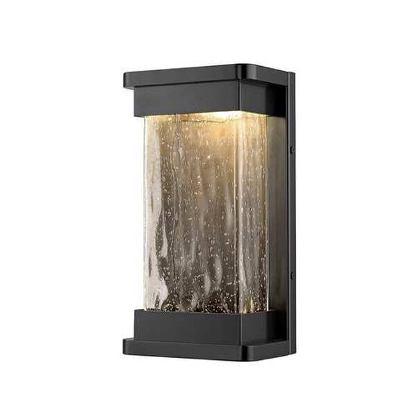 Ederle Powder Coat Black 12-Inch LED Outdoor Wall Sconce, image 1