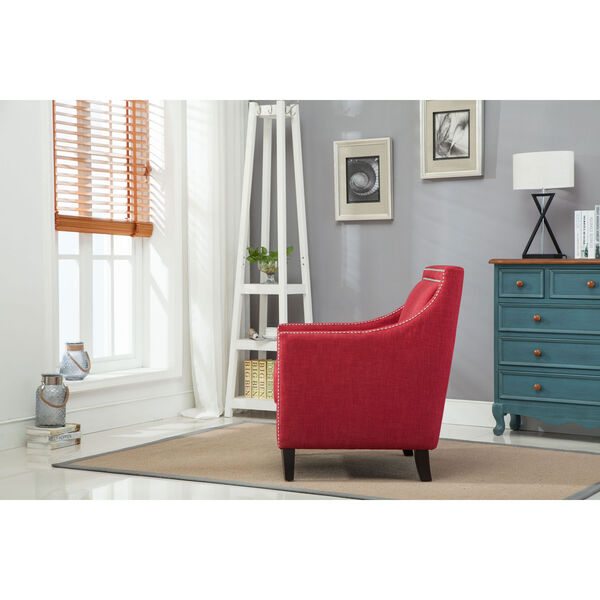 Taslo Red Accent Chair, image 5