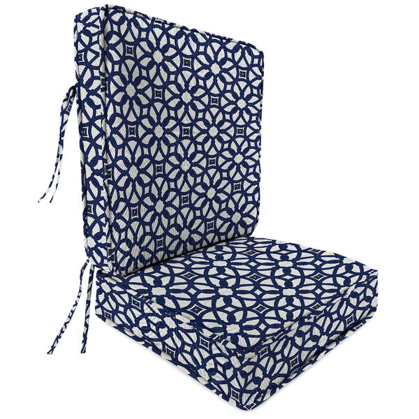 Luxe Indigo 2-Piece Attached Deep Seat Cushion, image 1