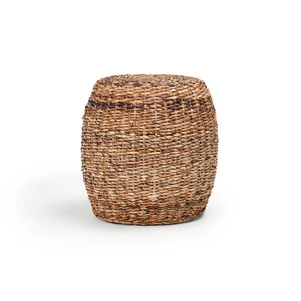 Ali Round Rattan Abaca End Table, image 1