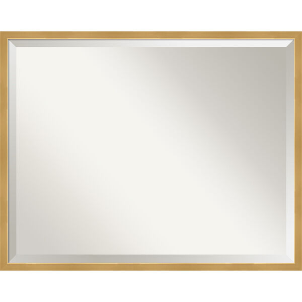 Polished Brass and Gold 29W X 23H-Inch Decorative Wall Mirror, image 1