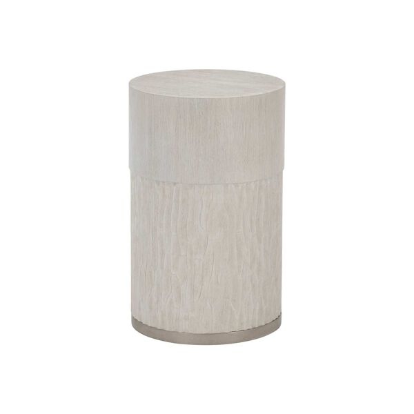 Solaria Beige and Nickel Accent Table, image 1