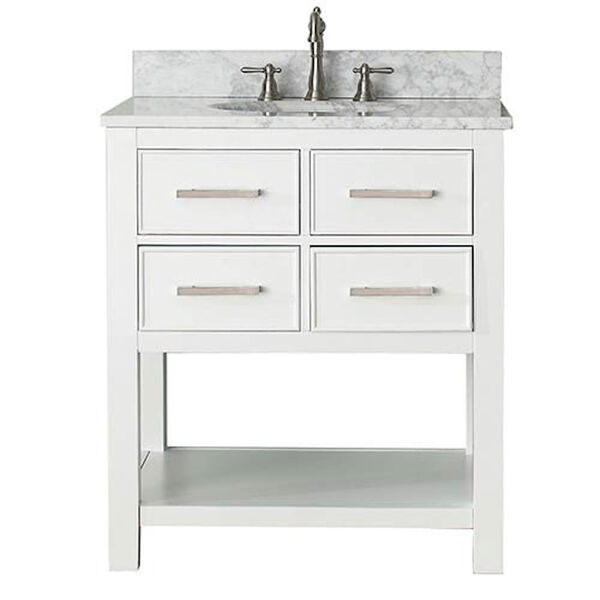 Brooks White 30-Inch Vanity Only, image 1