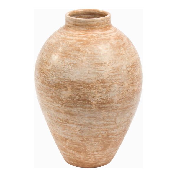 Dos Beige 16-Inch Decorative Vase, image 1