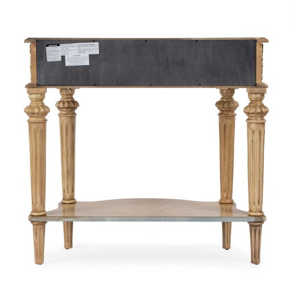Halifax Antique Beige One-Drawer Console Table with storage, image 5