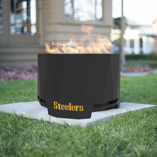 NFL Pittsburgh Steelers 24-Inch Steel Peak Patio Smokeless Fire Pit, image 2