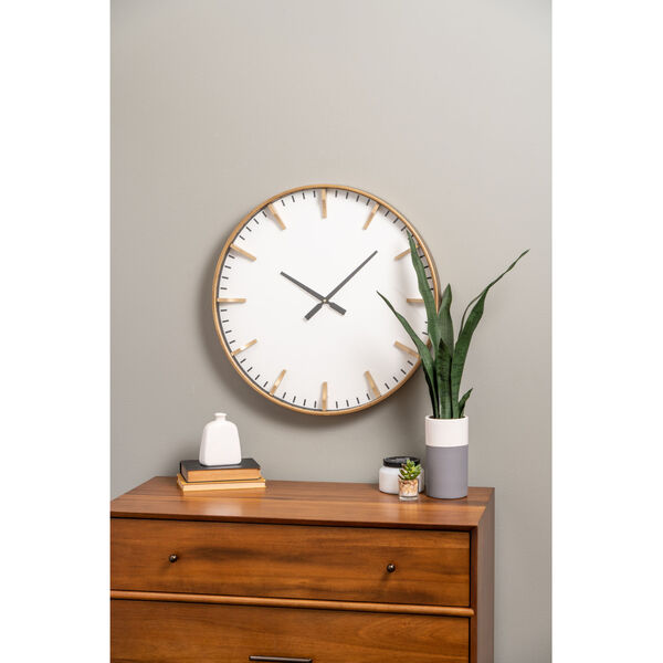 Isabella Gold 24-Inch Wall Clock, image 2
