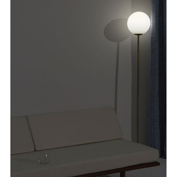 Luna Brass LED Floor Lamp, image 4