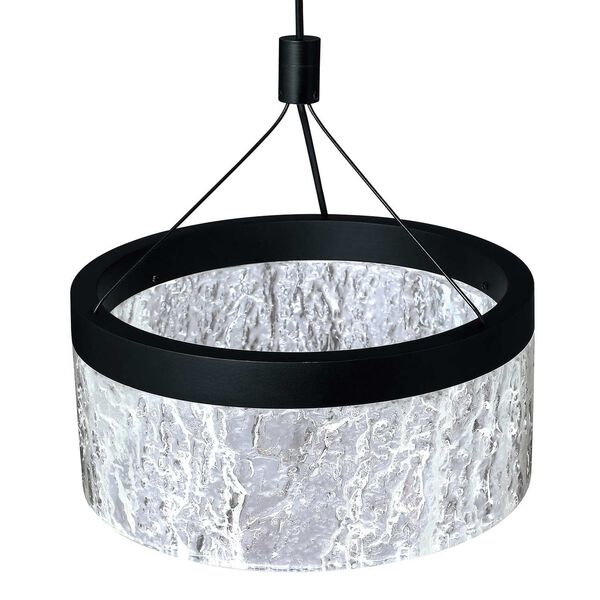 Arctic Ice Black Clear Eight-Inch LED Pendant, image 3