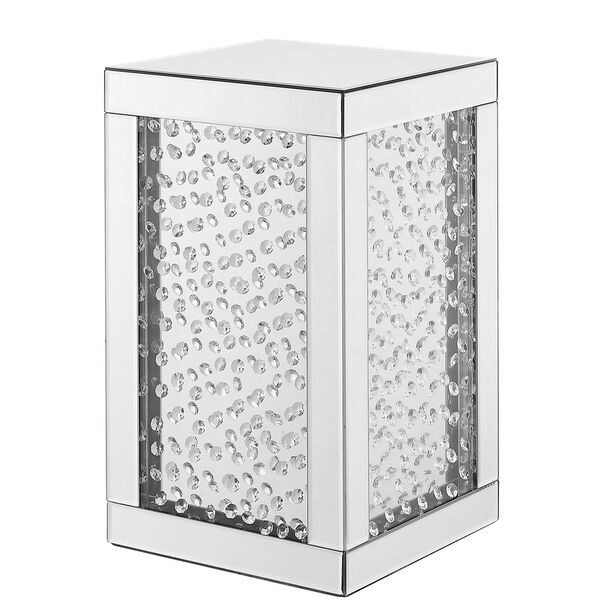 Modern Mirrored 20-Inch Crystal End Table, image 3