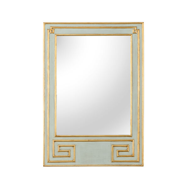 Bradshaw Orrell Mint Green and Gold Greek Hall Mirror, image 1