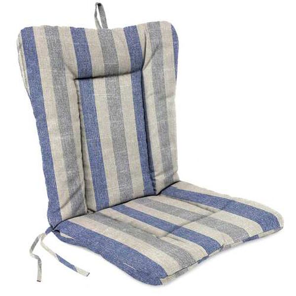Tilford Denim Blue 21 x 38 Inches Knife Edge Outdoor Chair Cushion, image 1