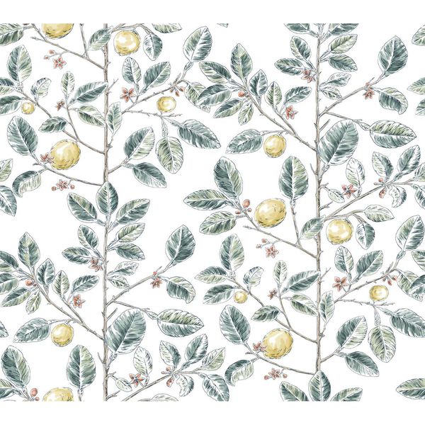 Limoncello Toile Forest Wallpaper, image 2