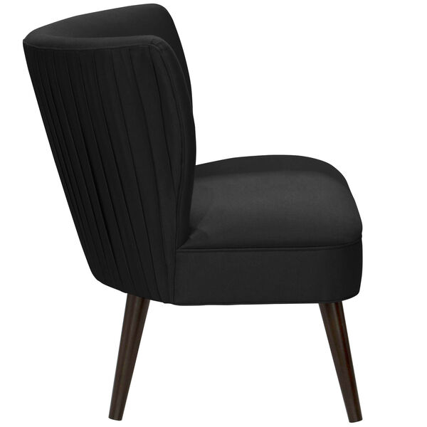 Shantung Black 34-Inch Pleated Chair, image 4
