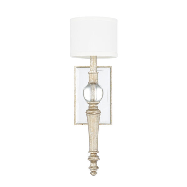 Carlyle Gilded Silver One-Light Wall Sconce, image 1