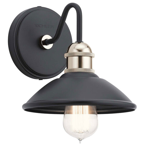 Clyde Black One-Light Wall Sconce, image 1