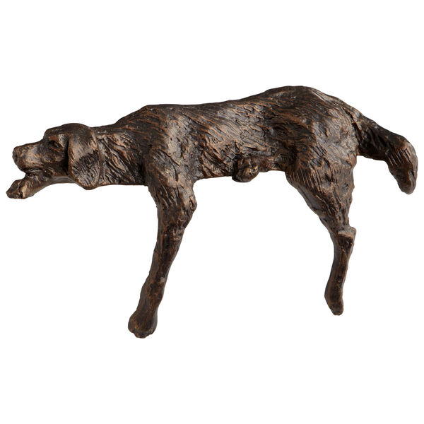 Bronze Lazy Dog Sculpture, image 1