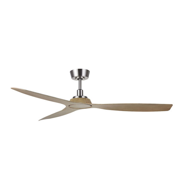 Lucci Air Moto Brushed Nickel and Teak 52-Inch Ceiling Fan, image 1