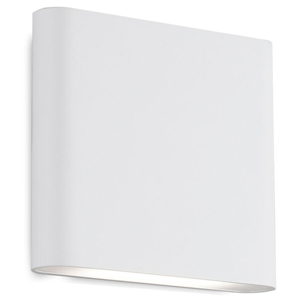 Slate White Six-Inch Outdoor LED Wall Mount, image 1