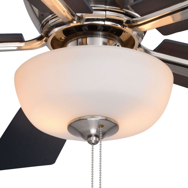Lisbon Brushed Nickel Two-Light Ceiling Fan, image 5