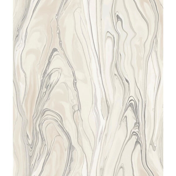 Impressionist Pink Liquid Marble Wallpaper - SAMPLE SWATCH ONLY, image 1