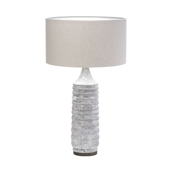 Harlan Gray and Beige One-Light Table Lamp, image 1