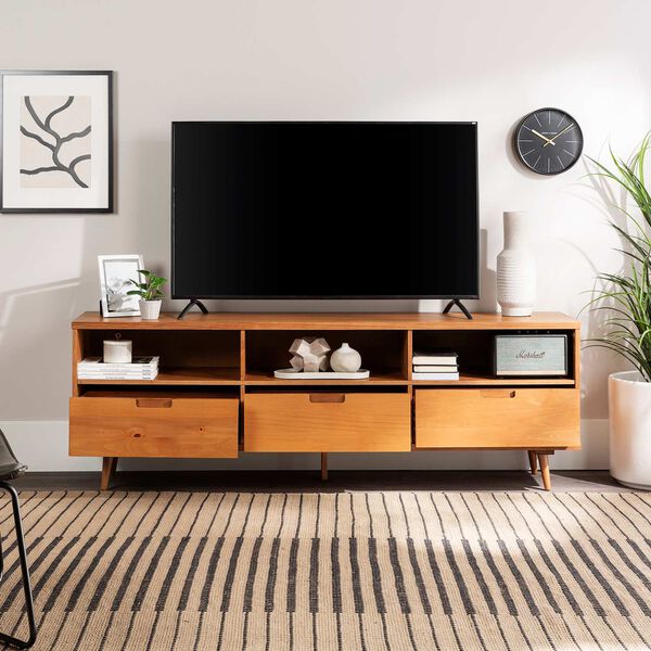 Ivy Caramel Three-Drawer TV Cabinet, image 10