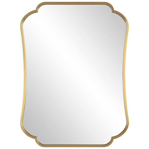 Athena Brushed Brass Mirror, image 2
